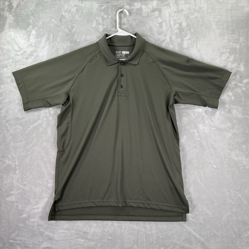 5.11 Tactical Shirt Mens Large Polo Performance Short Sleeve Outdoor Polyester